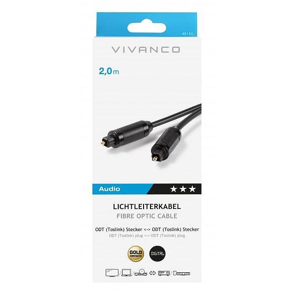 Vivanco Cable 46150 Optical Cable ODT 2m