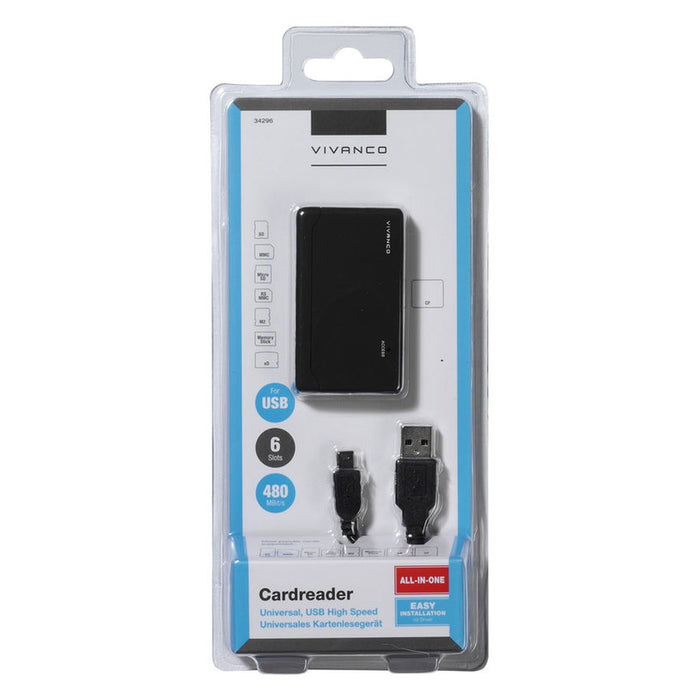 CARD READER VIVANCO USB 6 SLOT 34296