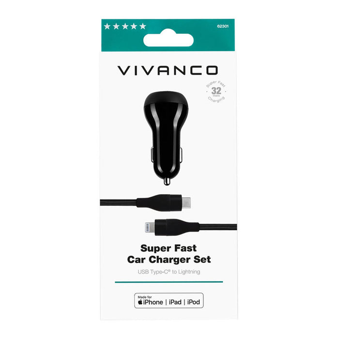 CHARGER 12V+LIGHTNING CABLE 32W 62301