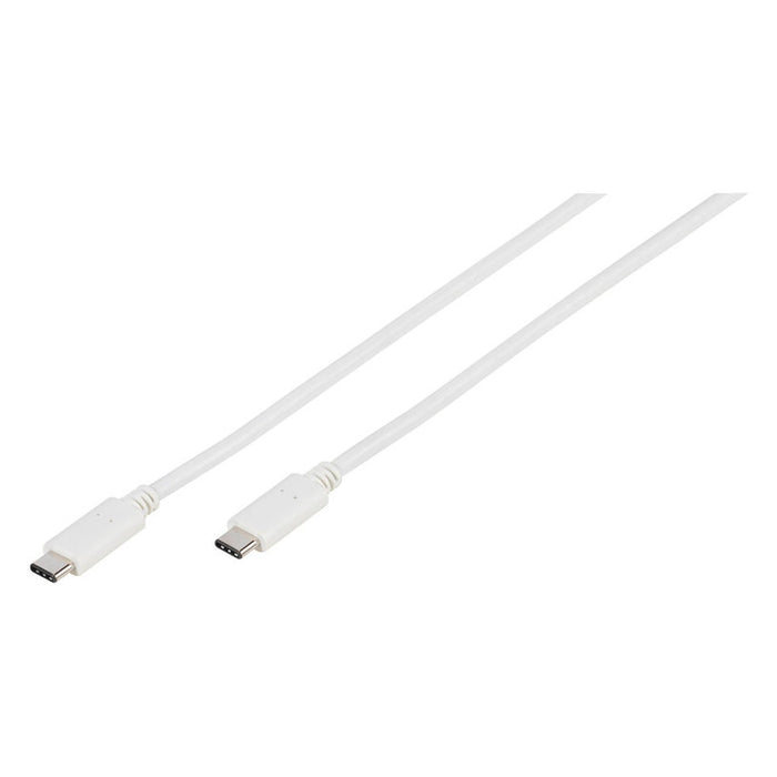 Cable VIVANCO USB-C-USB-C 3.1 1m 45293 White E-Marker Chip, 20V,3A,60W max