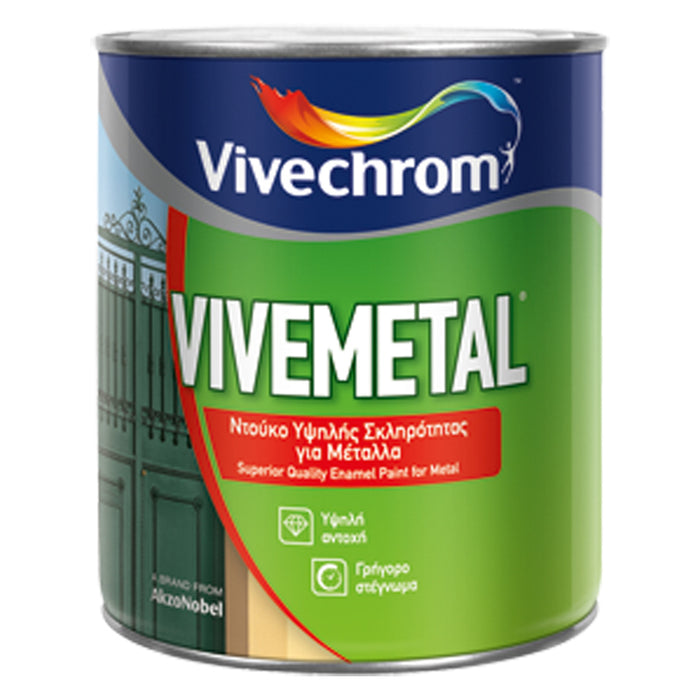 PAINT FOR METAL SATIN BASE D 750 ML VIVECHROM