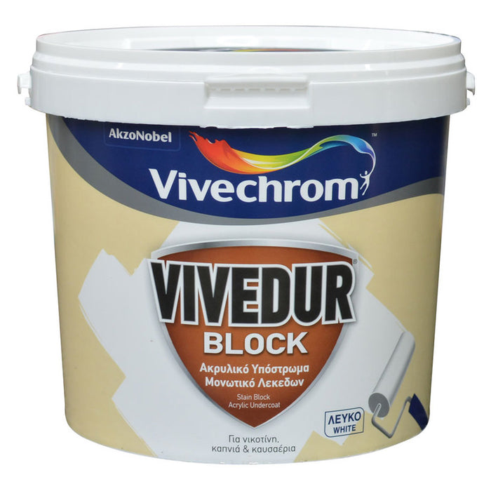 ACRYLIC INSULATION PRIMER FOR INTERIOR AND EXTERIOR USE VIVECHROM Vivedur Block