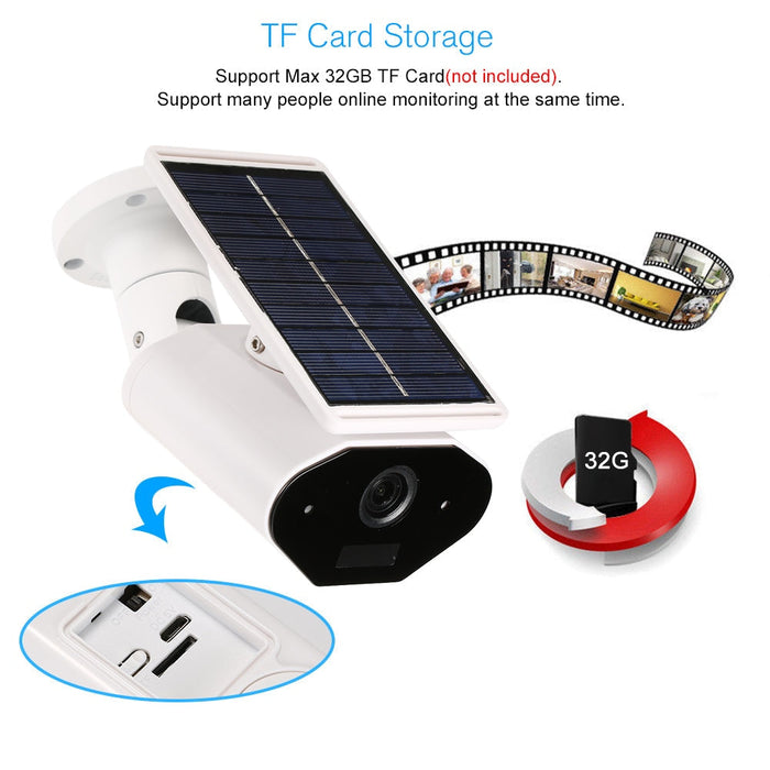 Outdoor IP Camera Solar battery WiFi Camera Waterproof 960P