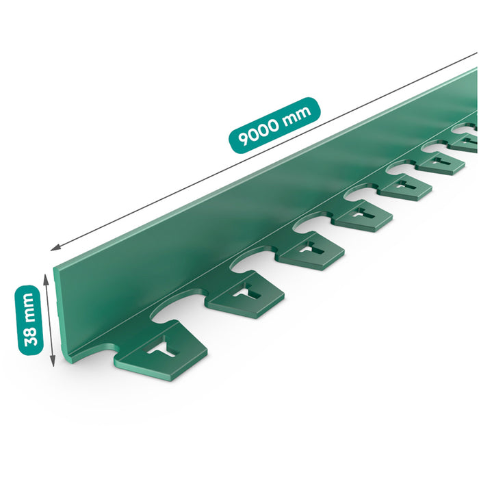 GRASS DIVIDER WITH FIXATORS 9MX3.8CM VODALAND 8290404.18-V