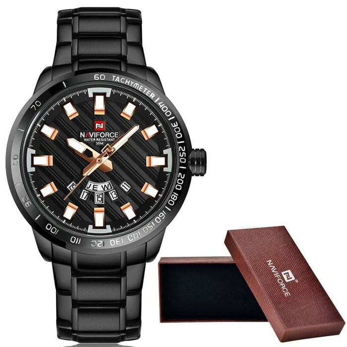 Waterproof male quartz watch NAVIFORCE 9090