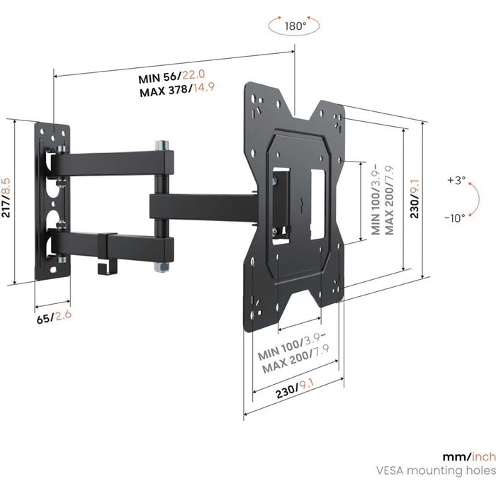 TV Stand VOGELS UP 2043 BLACK