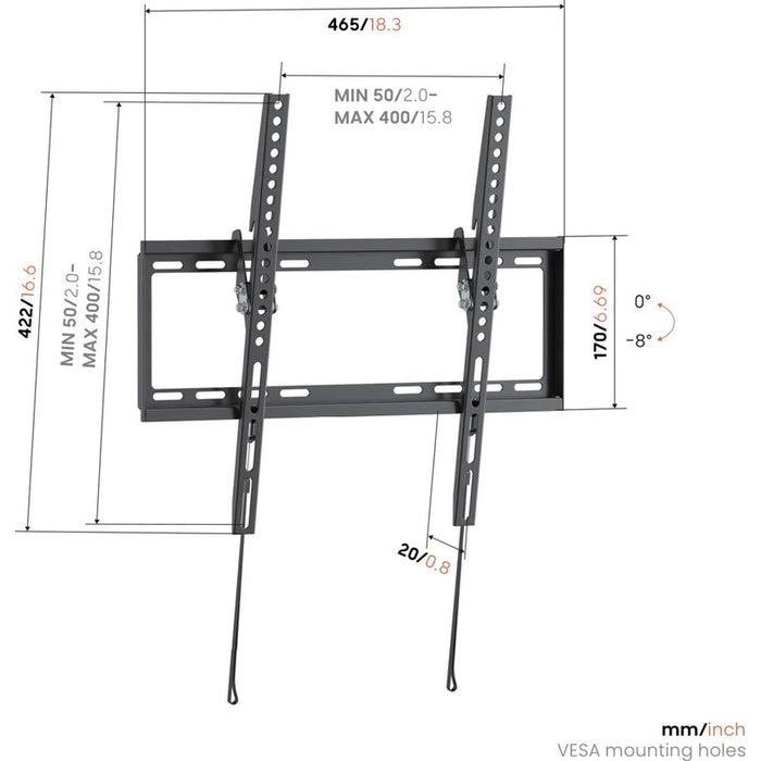 VOGELS UP 4013 BLACK