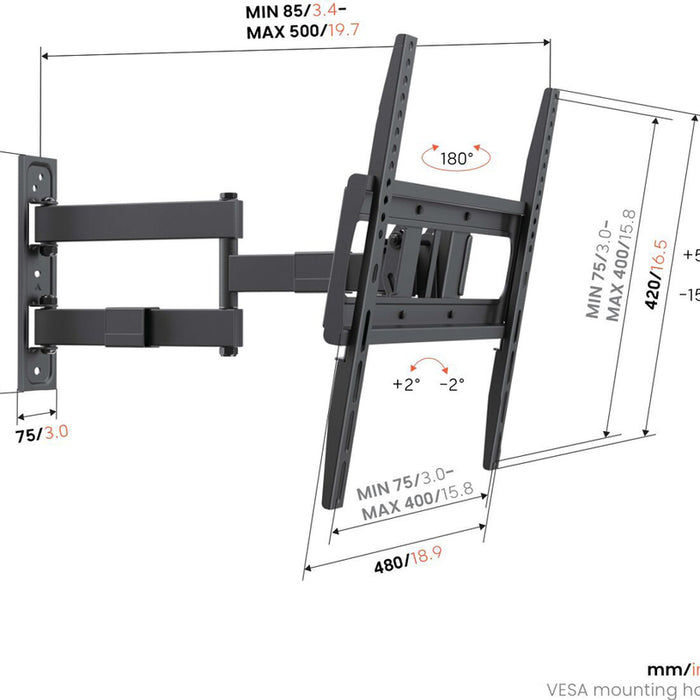 VOGELS UP 4043 BLACK