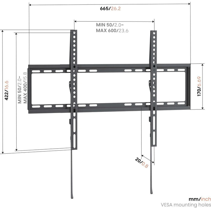 TV Stand VOGELS UP 6003 BLACK