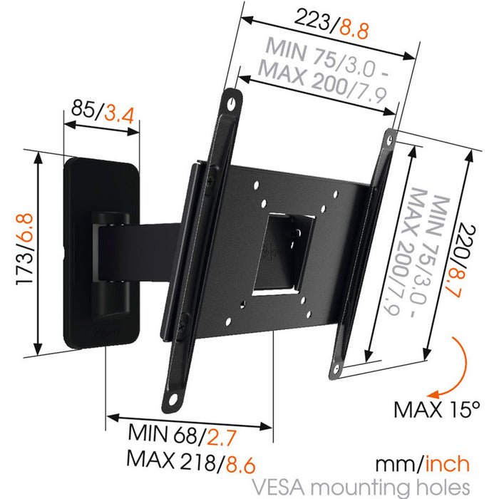 TV STAND VOGELS MA2030 BLACK