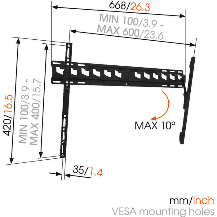 TV STAND VOGELS MA4010 BLACK
