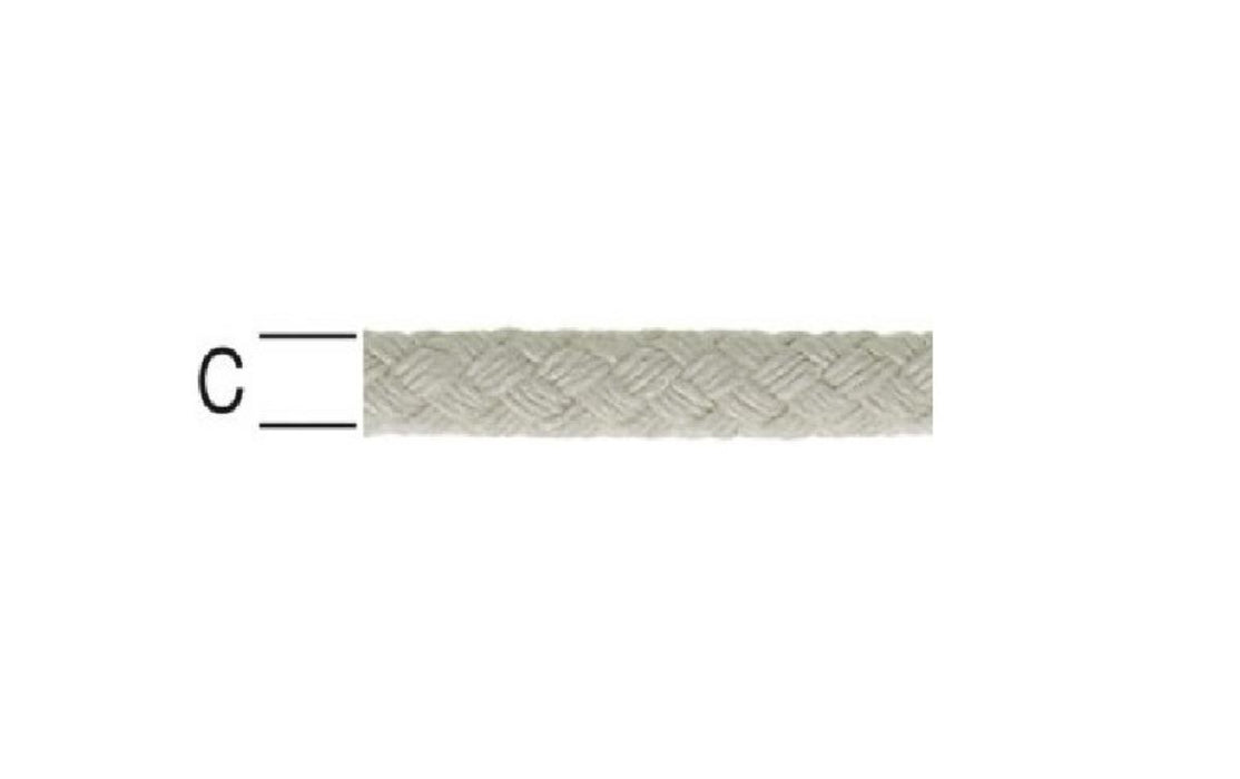TEXTILE COTTON ROPE 8 STRINGS 6MM 120KG