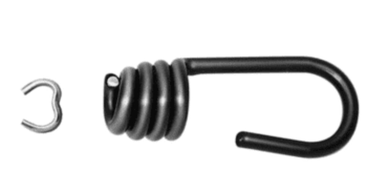 HOOK FOR ELASTIC ROPE 6MM BLACK 2PCS
