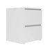 W2 bedside table 2 drawers White matt - Bedside tables made of furniture boardSZN-PME<<<Bedside tablesSZN<<<ActionPL