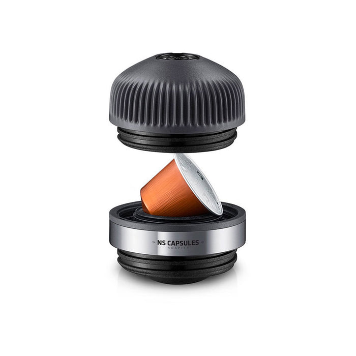 Coffee machine WACACO NANOPRESSO+NESP ADAPTER 80.00 ml, 18.00 bar, BLACK