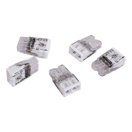 CABLE CLAMP WITH QUICK CONNECTION 2X0.08MM-2.5MM 5 PCS WAGO