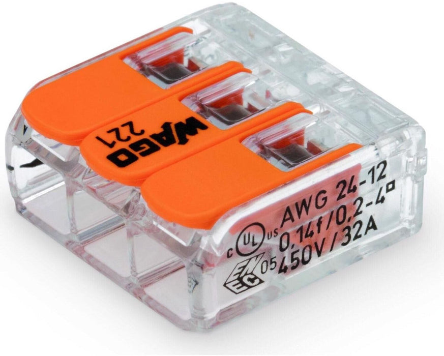 QUICK CONNECT CABLE CLAMP 12 PCS 3X0.2-4MM2 WAGO
