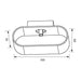 WALL APPLIQUE OVAL BLACK VIVALUX ADEL - Аплици<<<Вътрешно осветление<<<Мебели и