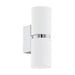 WALL APPLIQUE PASSA 2XGU10 Ф60MM CHROME/WHITE EGLO - Аплици<<<Вътрешно осветление<<<Мебели и