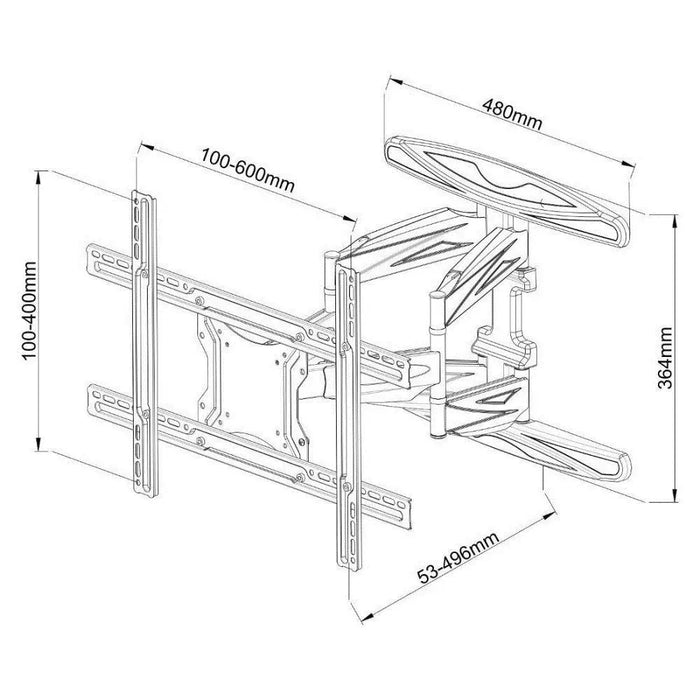 Wall Bracket Techly 308886 80’’ 50 kg - Brackets for TVs / monitorsTVA-UCH<<<TV