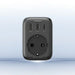 Wall charger 30W (2xUSB/USB C/AC) / adapter EU - EU 13A Ugreen CD314 - black - Cell phone USB charger<<<HurtelXML