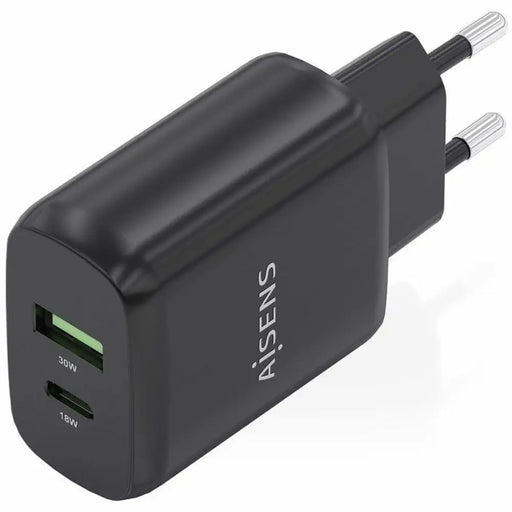 Wall Charger Aisens A110-0924 Black 30 W - Електроника Телефони и таблети<<<Компютри| Електроника<<<BigBuy&&&USB