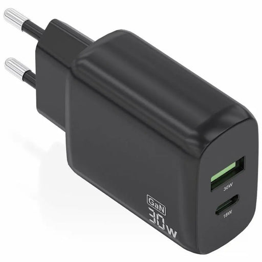 Wall Charger Aisens A110-0924 Black 30 W - Електроника Телефони и таблети<<<Компютри| Електроника<<<BigBuy&&&USB