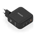 Wall Charger Aisens ASCH-140W3P031-BK 140 W Black (1 Unit) - Електроника Телефони и таблети<<<Компютри|