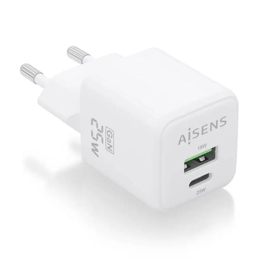 Wall Charger Aisens ASCH-25W2P014-W White 25 W (1 Unit) - Електроника Телефони и таблети<<<Компютри|