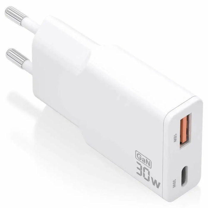 Wall Charger Aisens ASCH-30W2P046-W White 30 W - Електроника Телефони и таблети<<<Компютри| Електроника<<<BigBuy&&&USB