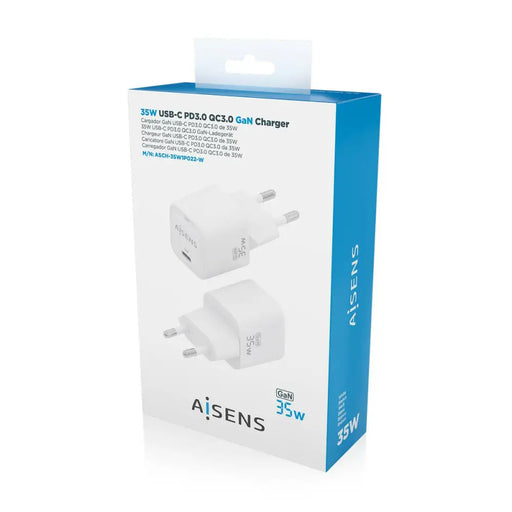 Wall Charger Aisens ASCH-35W1P022-W White 35 W (1 Unit) - Електроника Телефони и таблети<<<Компютри|