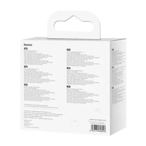 Wall charger Baseus GaN USB-C + USB 100W + 1m cable (black) - mains chargers<<<Chargers<<<GSM