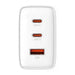 Wall charger Baseus OS-Cube Pro 2xUSB-C + USB 65W (white) - mains chargers<<<Chargers<<<GSM