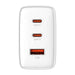 Wall charger Baseus OS-Cube Pro 2xUSB-C + USB 65W (white) - mains chargers<<<Chargers<<<GSM