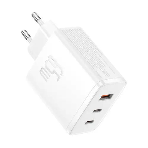 Wall charger Baseus OS-Cube Pro 2xUSB-C + USB 65W (white) - mains chargers<<<Chargers<<<GSM