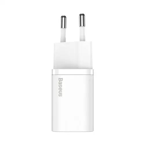 Wall charger Baseus Super Si Quick Charger 1C 25W (white) - Travel Charger<<<Accessories<<<Основна<<<DunaXML&&&mains