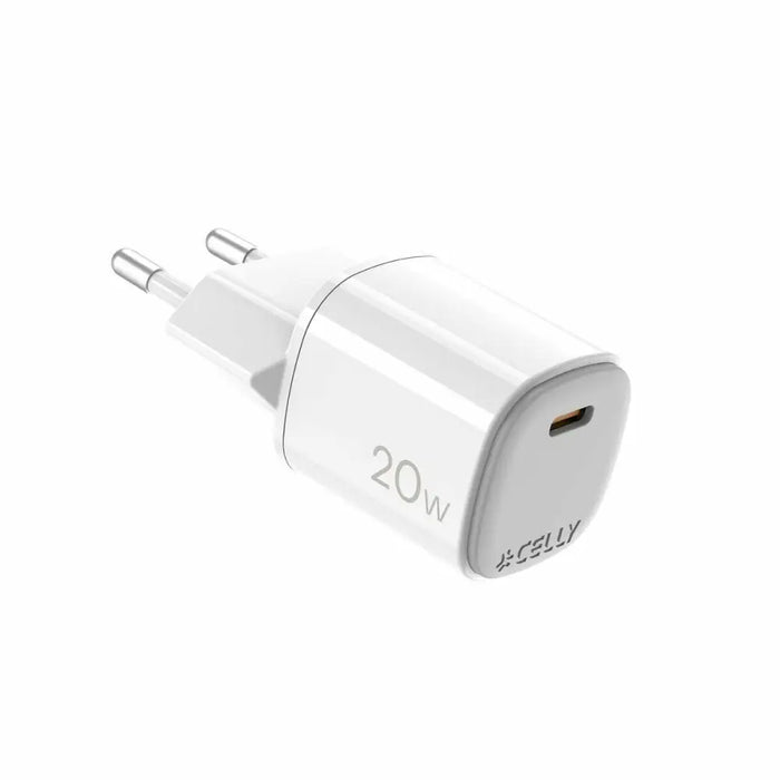 Wall Charger Celly UPTC1USBC20WWH White - Електроника Телефони и таблети<<<Компютри| Електроника<<<BigBuy&&&USB зарядни