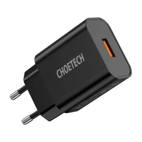 Wall Charger Choetech 18W USB-A (black) - mains chargers<<<Chargers<<<GSM Accessories<<<InnproXML