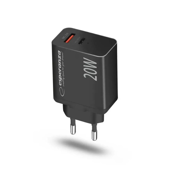 Wall Charger Esperanza EZC105K Black - USB зарядни и кабели<<<Електроника Телефони и таблети<<<Компютри|