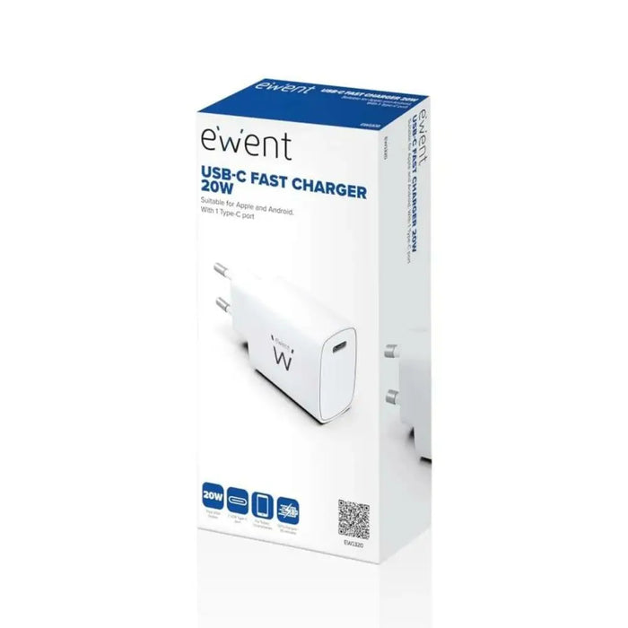 Wall Charger Ewent EW1320 White 20 W - Електроника Телефони и таблети<<<Компютри| Електроника<<<BigBuy&&&USB зарядни и