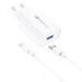 Wall Charger Foneng EU13 18W + USB to Micro USB Cable 3A (White) - mains chargers<<<Chargers<<<GSM