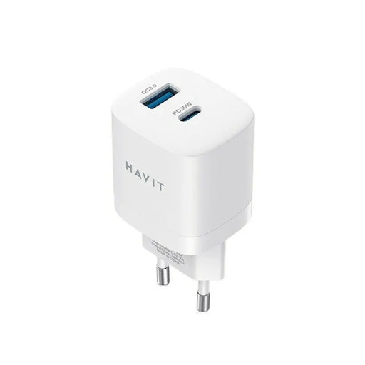 Wall Charger Havit UC30 EU White 30 W 33 W - USB зарядни и кабели<<<Електроника Телефони и таблети<<<Компютри|