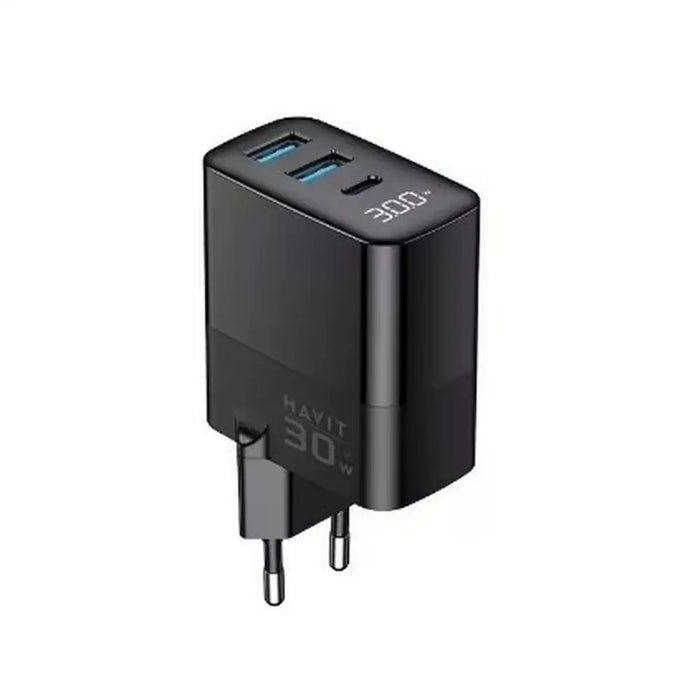 Wall Charger Havit UCLE001 EU Black 30 W - USB зарядни и кабели<<<Електроника Телефони и таблети<<<Компютри|