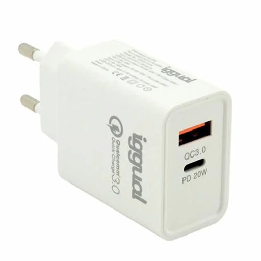 Wall Charger iggual IGG317419 - Електроника Телефони и таблети<<<Компютри| Електроника<<<BigBuy&&&USB зарядни и