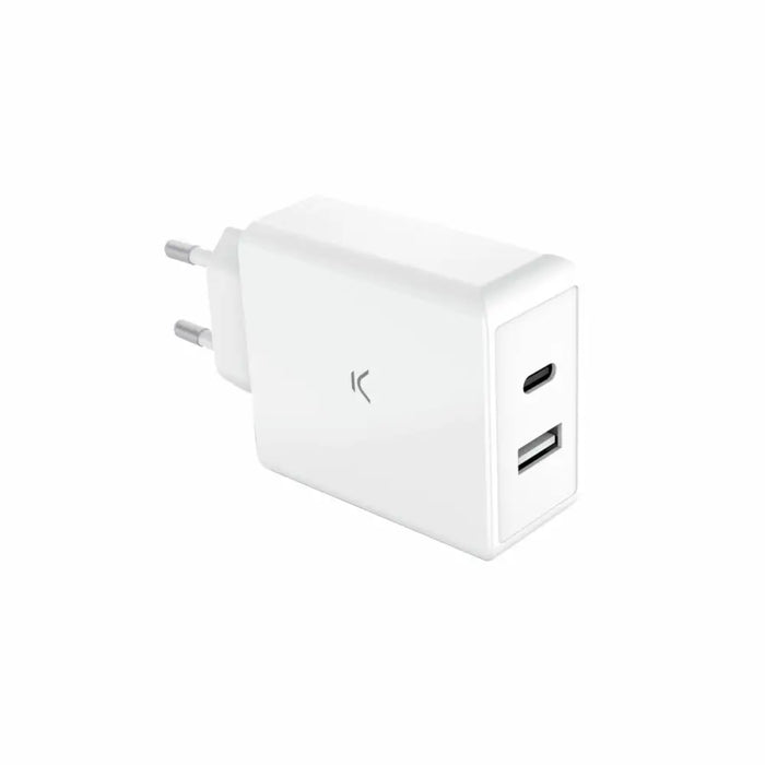 Wall Charger KSIX White 65 W - Електроника Телефони и таблети<<<Компютри| Електроника<<<BigBuy&&&USB зарядни и
