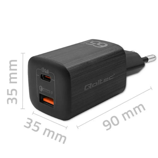 Wall Charger Qoltec 50766 Black - Power Bank<<<Електроника Телефони и таблети<<<Компютри|