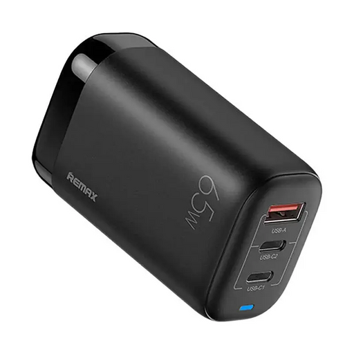 Wall charger Remax RP-U55 2x USB-C USB EU 65W (black) - mains chargers<<<Chargers<<<GSM Accessories<<<InnproXML