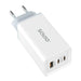 Wall Charger Savio LA-07 White 65 W - USB зарядни и кабели<<<Електроника Телефони и таблети<<<Компютри|