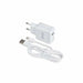 Wall Charger + USB A to USB C Cable DCU 66826 White (1 m) - Електроника Телефони и таблети<<<Компютри|