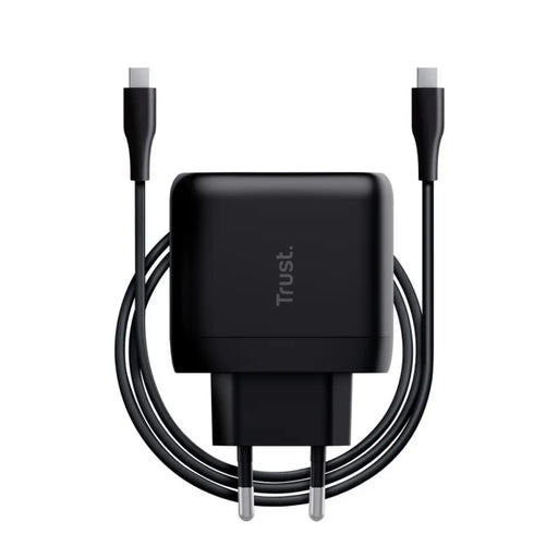 Wall Charger + USB-C Cable Trust 24817 Black 65 W - Електроника Телефони и таблети<<<Компютри|